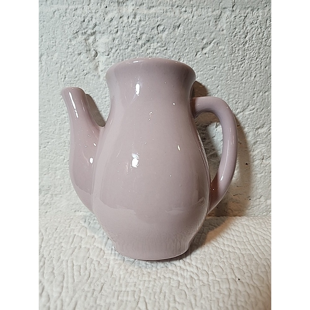 VTG Wall Pocket Vase. Teapot Ceramic Pink. Granny Chic. Excellent Condition